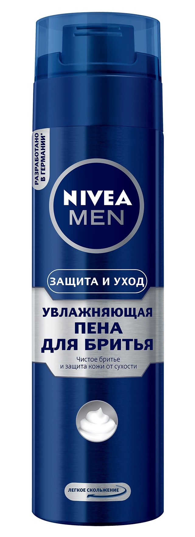 фото упаковки Nivea Men Пена для бритья увлажняющая Защита и уход
