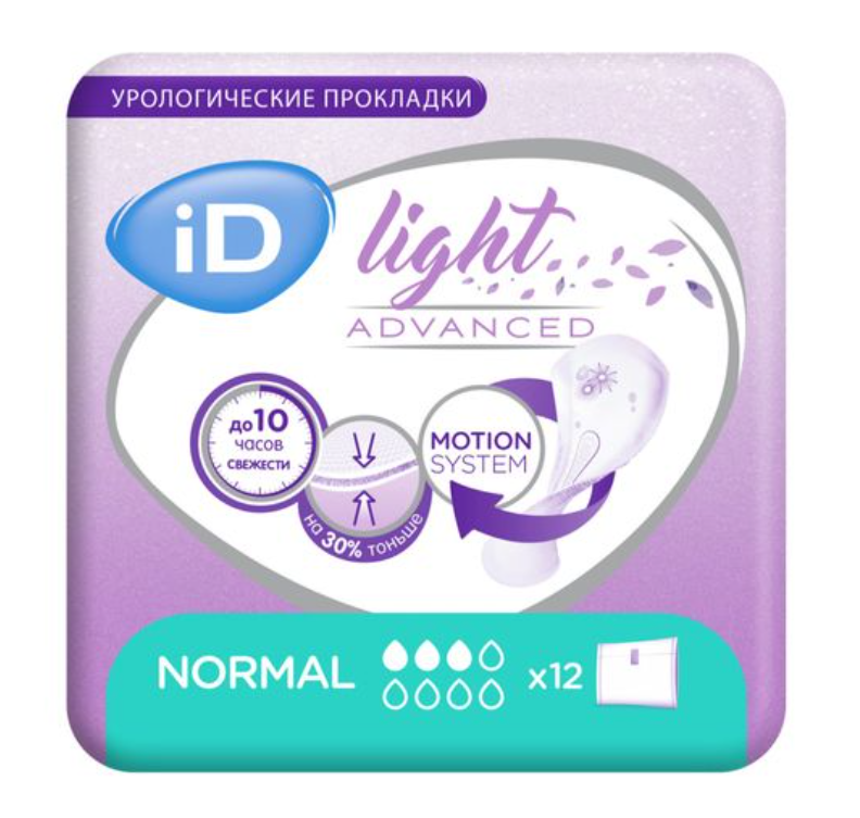 фото упаковки iD light normal прокладки урологические