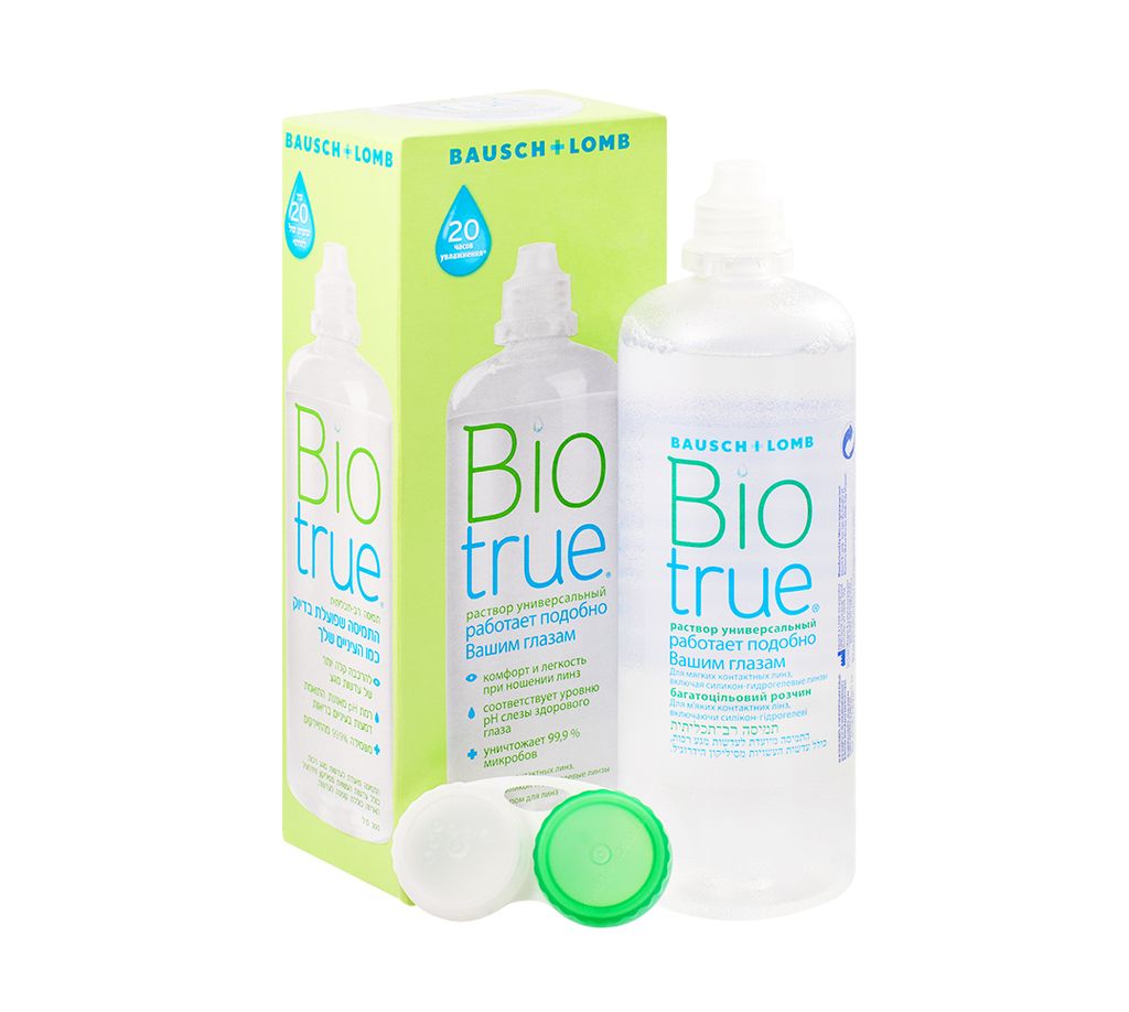 фото упаковки Biotrue раствор универсальный для контактных линз