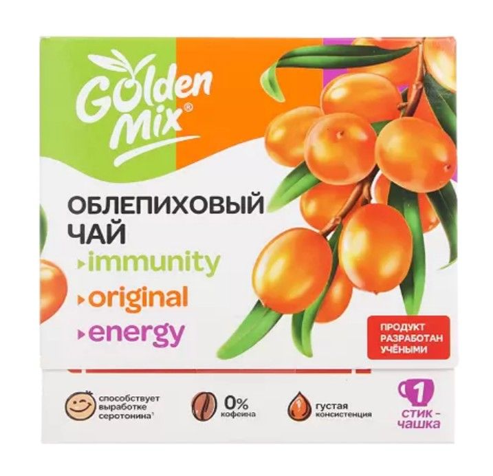 фото упаковки Golden Mix Чай облепиховый Ассорти