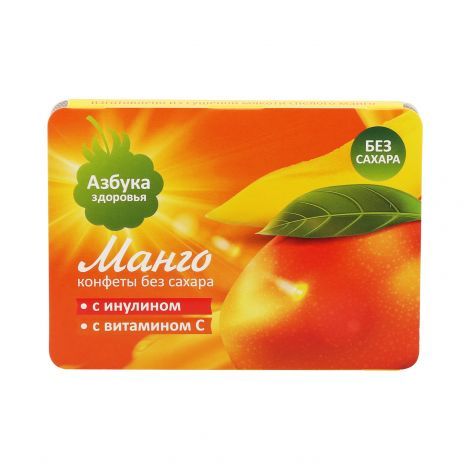 фото упаковки Азбука Здоровья Конфеты фруктовая мякоть манго