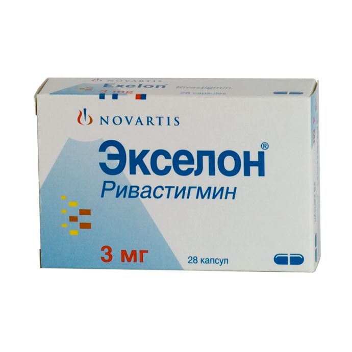 Экселон, 3 мг, капсулы, 28 шт. — купить в Белгороде, инструкция по применению, цены в аптеках, отзывы и аналоги. Производитель Novartis