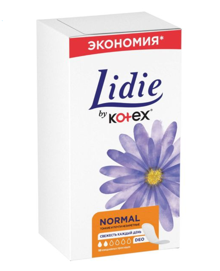 фото упаковки Kotex Lidie Normal Deo прокладки ежедневные