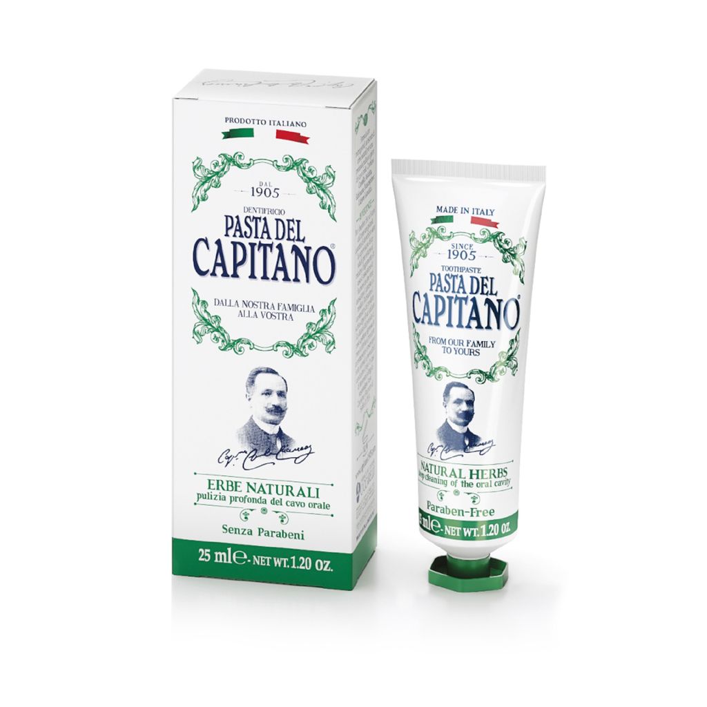 фото упаковки Pasta del Capitano Паста зубная натуральные травы