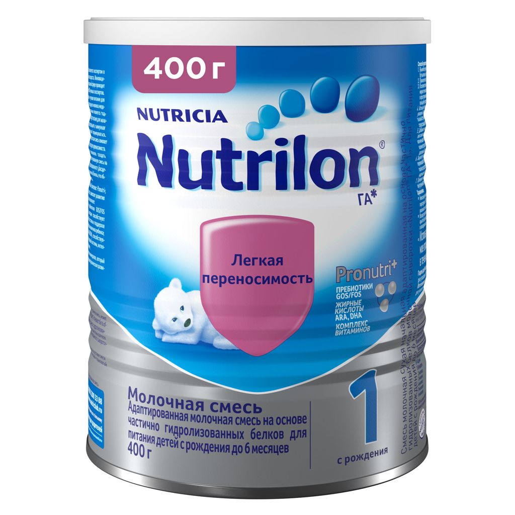 Nutrilon ГА 1, смесь молочная сухая, 400 г, 1 шт.
