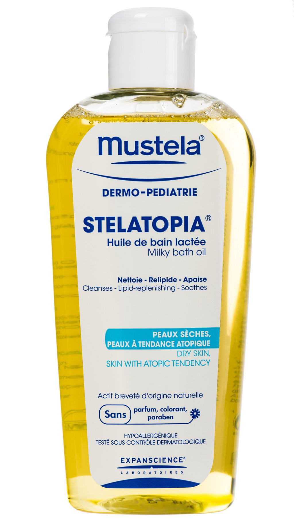 фото упаковки Mustela Stelatopia масло для ванны