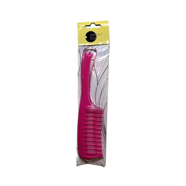 фото упаковки Perfect Look Расческа с ручкой цветная двойные зубчики