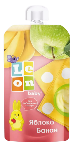 фото упаковки Leon baby Пюре Яблоко Банан