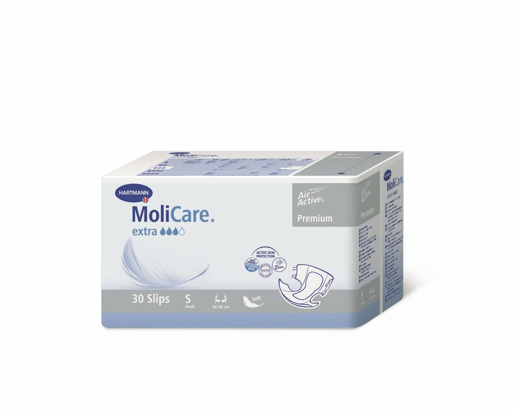 MoliCare Premium Extra soft Подгузники воздухопроницаемые, Small S (1), 60-90см, 30 шт.