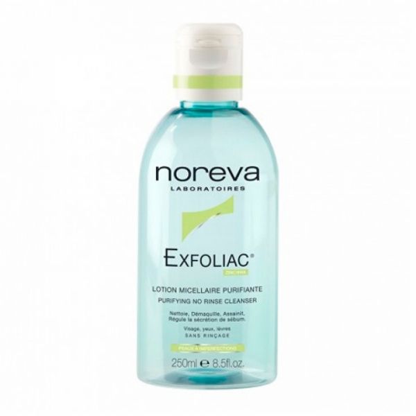 фото упаковки Noreva Exfoliac Очищающий мицеллярный лосьон