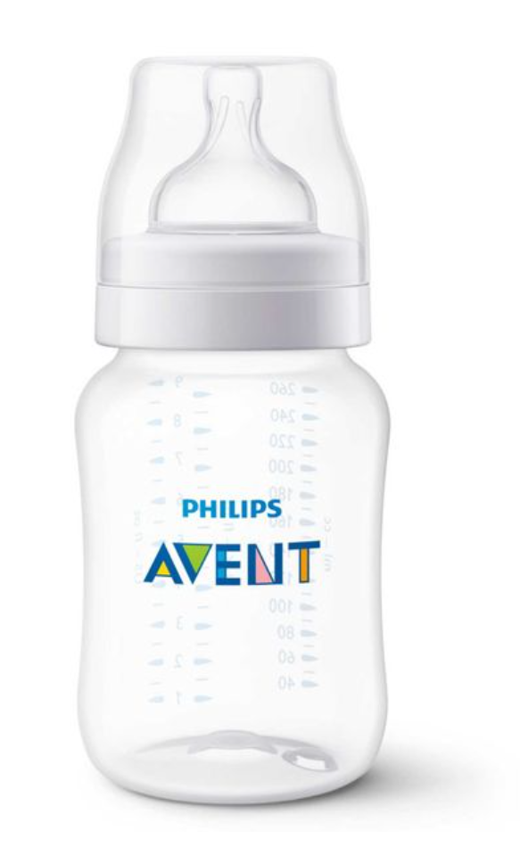 Philips Avent Anti-colic Бутылочка с силиконовой соской, SCY103/01, для детей с 1 месяца, бутылочка для кормления, 260 мл, 1 шт.