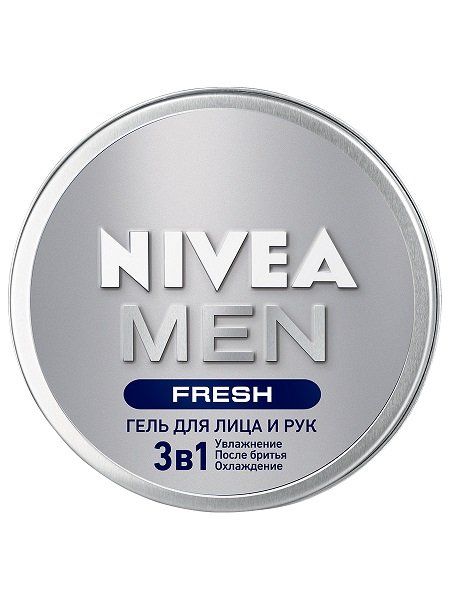 Nivea Men Гель для лица и рук 3в1 Fresh, гель, 75 мл, 1 шт.