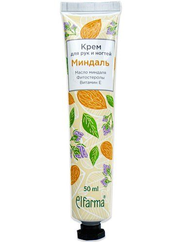 Elfarma Крем для рук и ногтей, миндаль, 50 мл, 1 шт.