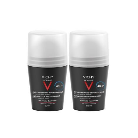 Vichy Homme дезодорант для чувствительной кожи 48 ч, 50 мл, 2 шт.