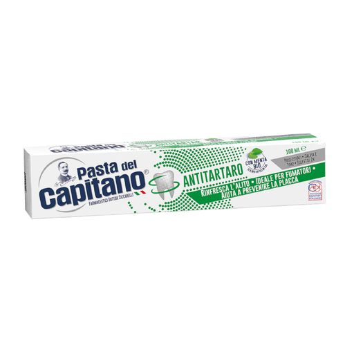 Pasta del Capitano Паста зубная от зубного камня для курящих, паста зубная, 100 мл, 1 шт.