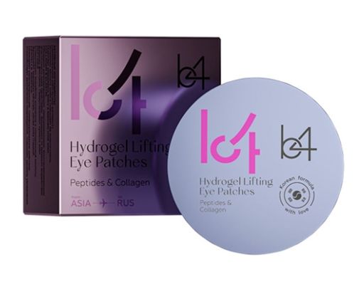 b4 Peptides и Collagen гидрогелевые патчи для кожи вокруг глаз, патчи, с пептидами и коллагеном, 60 шт.