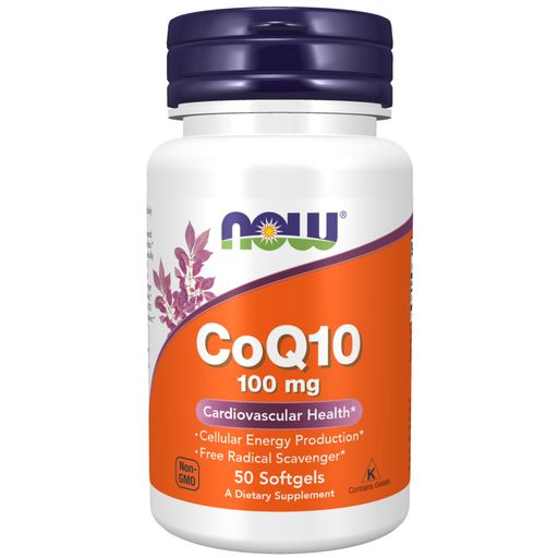 NOW CoQ10 Коэнзим Q10, 100 мг, капсулы, 50 шт.