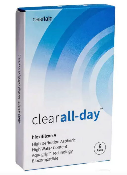 ClearLab Clear All-Day Линзы контактные, BC=8,6 d=14,2, D(-10.5), 6 шт.