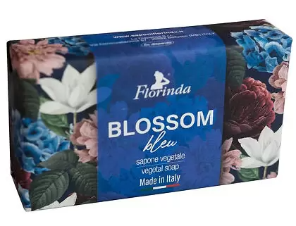 Florinda Мыло твердое туалетное Синие цветы, мыло, 200 г, 1 шт.