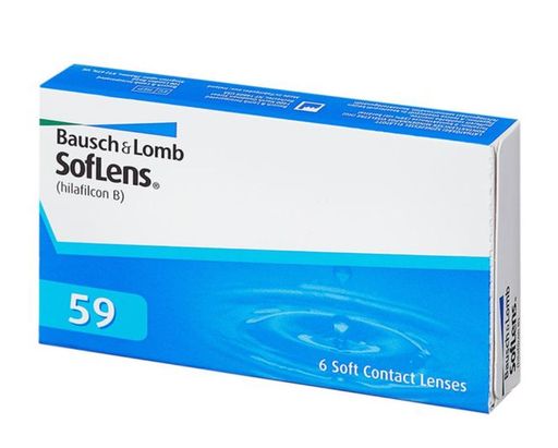 Bausch&Lomb SofLens 59 Контактные линзы плановой замены, BC=8.6 d=14.2, D(-3.50), 6 шт.