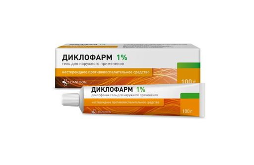Диклофарм, 1%, гель для наружного применения, 100 г, 1 шт.