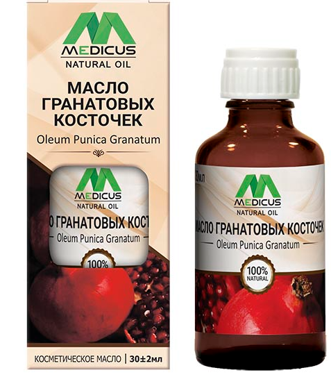 Medicus Natural oil Масло косметическое гранатовых косточек, масло косметическое, 30 мл, 1 шт.