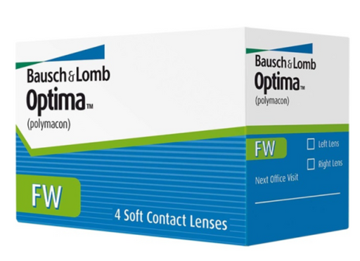 Bausch&Lomb Optima FW Контактные линзы плановой замены, BC=8,7 d=14,0, D(-1.25), стерильно, 4 шт.